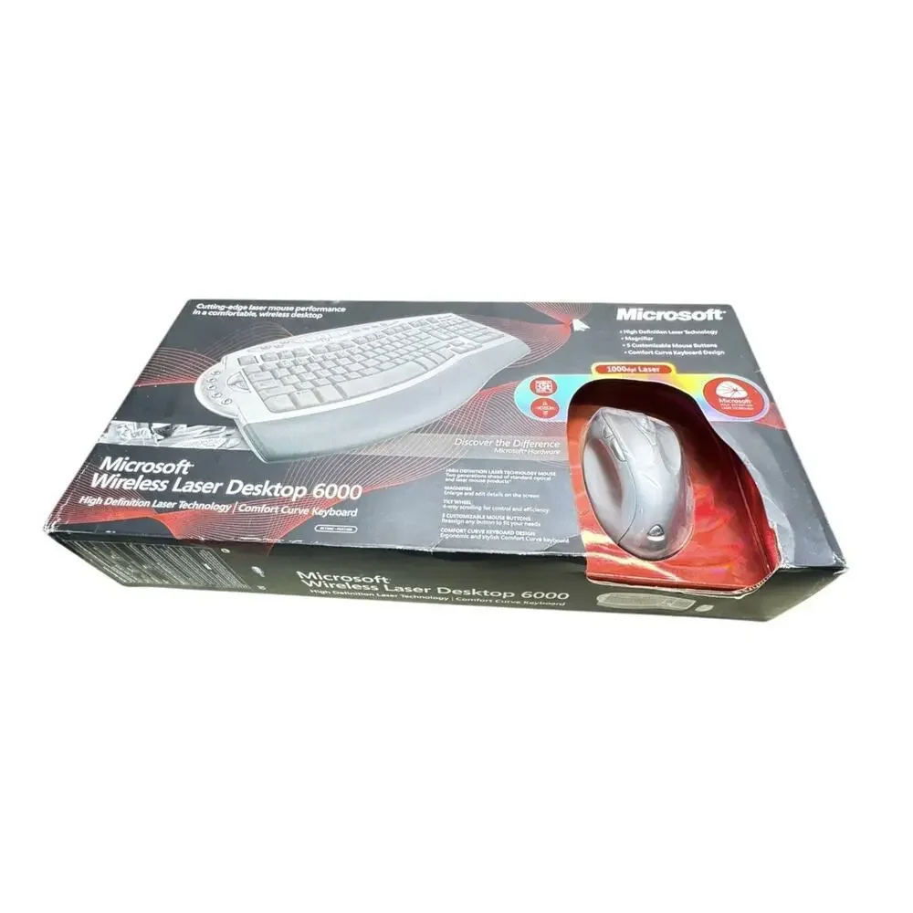 Microsoft Wireless Laser Desktop 6000 Comfort Curve Keyboard & Mouse